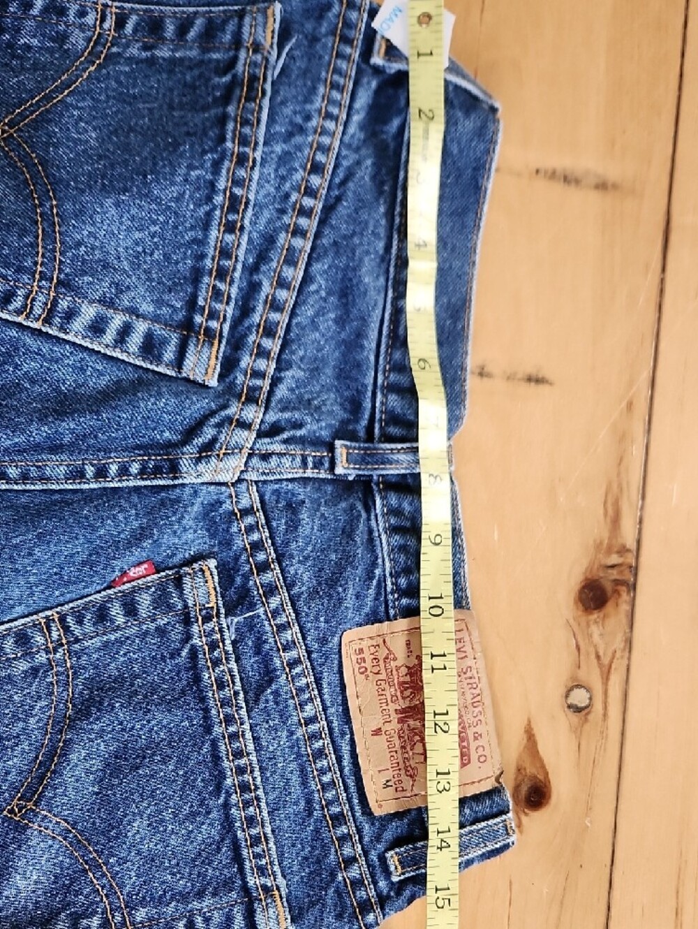 Levi's Men's Relaxed Straight Blue Denim Jeans - Picture 4 of 5